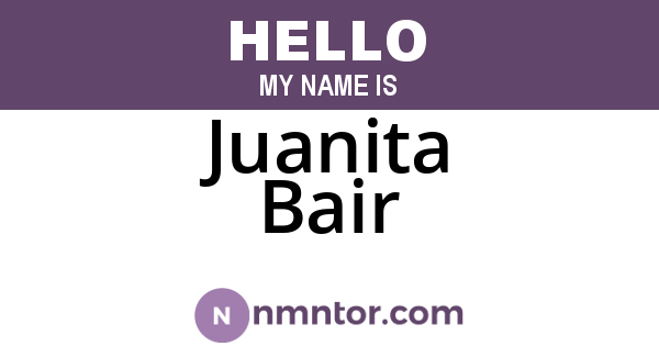 Juanita Bair