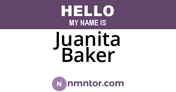 Juanita Baker