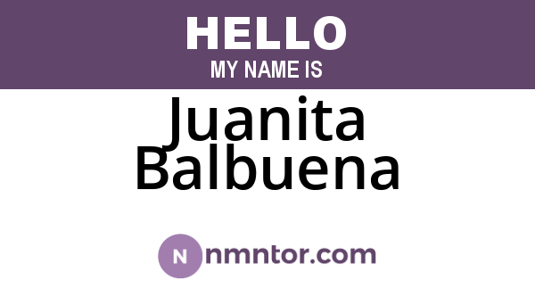 Juanita Balbuena