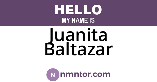 Juanita Baltazar