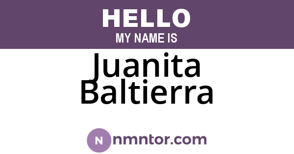 Juanita Baltierra