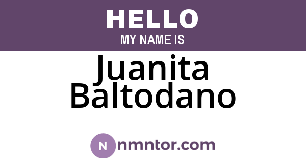 Juanita Baltodano