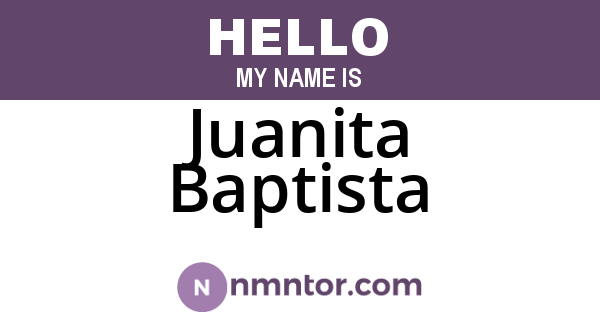 Juanita Baptista