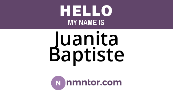 Juanita Baptiste