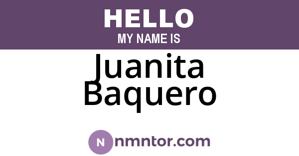 Juanita Baquero