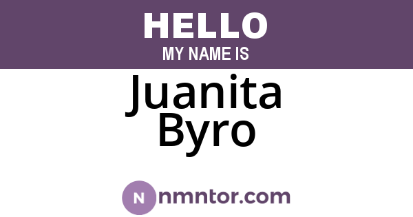 Juanita Byro