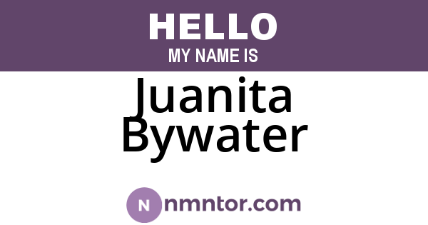 Juanita Bywater