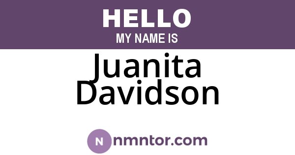 Juanita Davidson