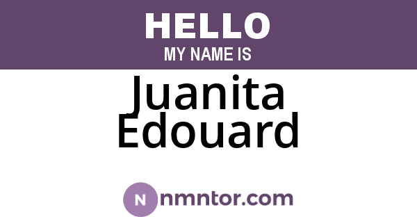 Juanita Edouard