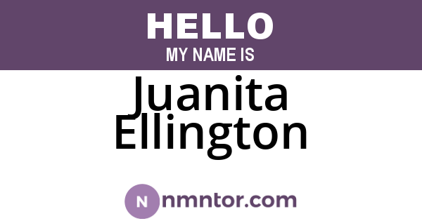 Juanita Ellington