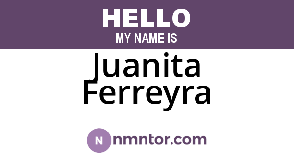 Juanita Ferreyra