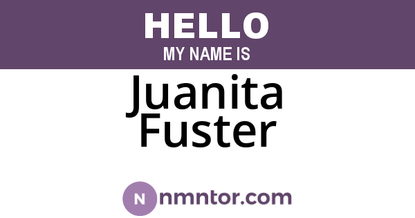 Juanita Fuster