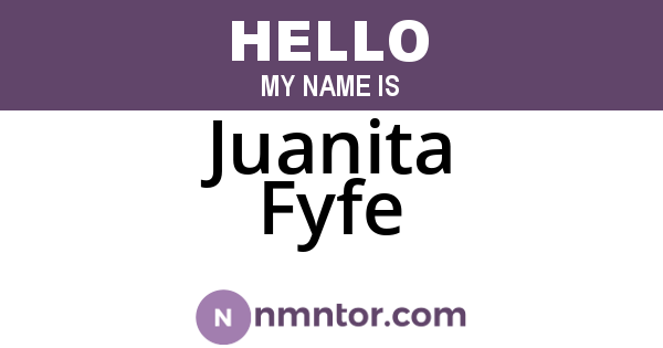 Juanita Fyfe