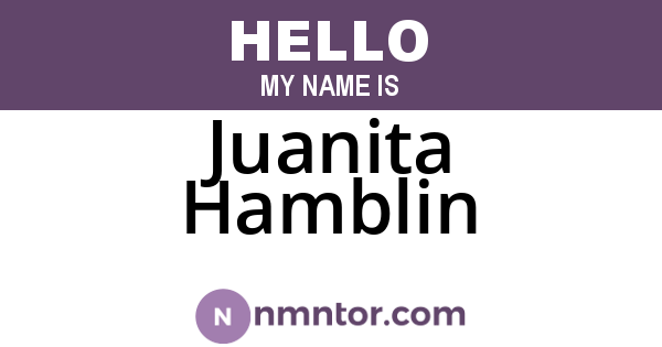 Juanita Hamblin