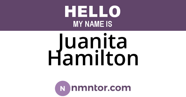 Juanita Hamilton