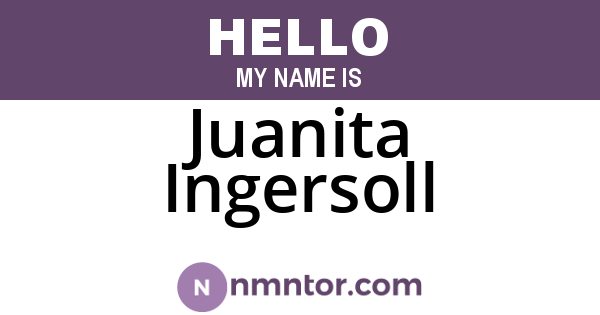 Juanita Ingersoll