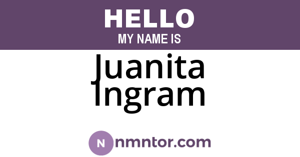 Juanita Ingram