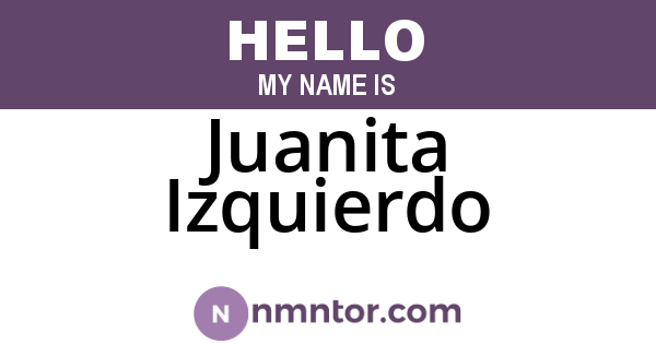 Juanita Izquierdo