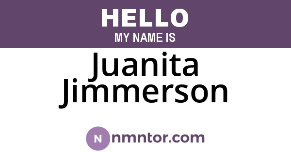 Juanita Jimmerson