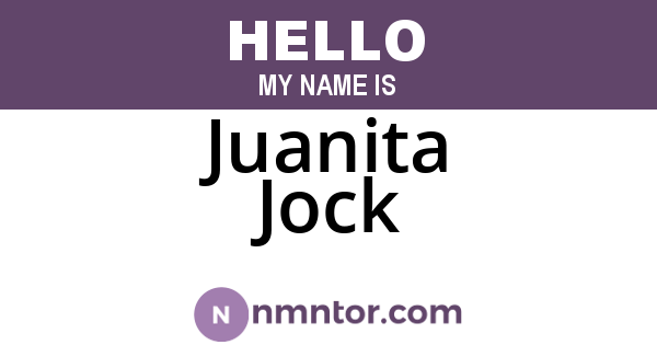 Juanita Jock