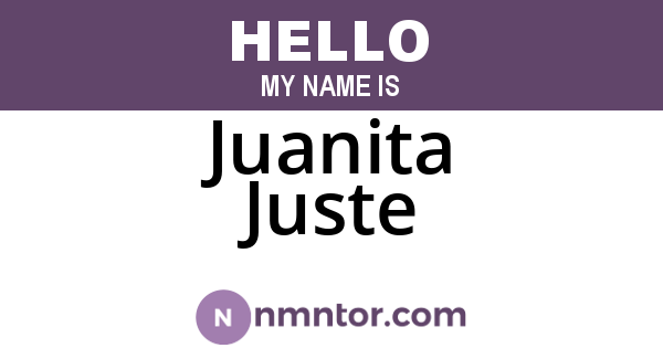 Juanita Juste