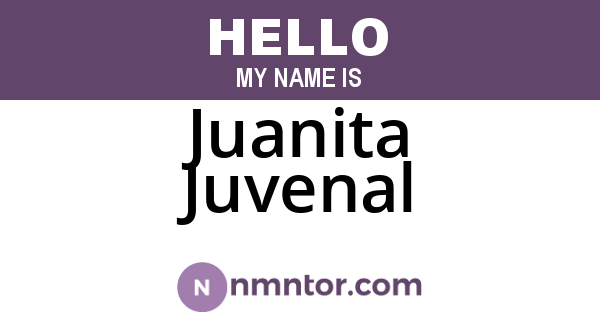 Juanita Juvenal