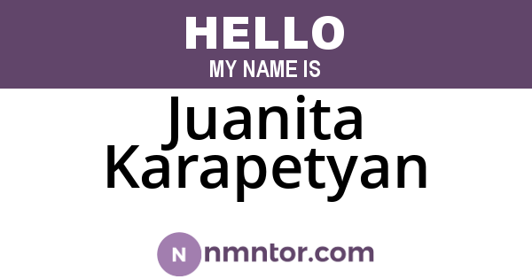 Juanita Karapetyan