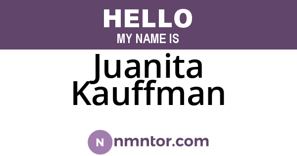 Juanita Kauffman