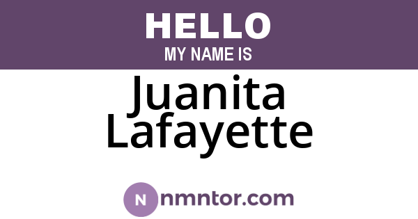 Juanita Lafayette