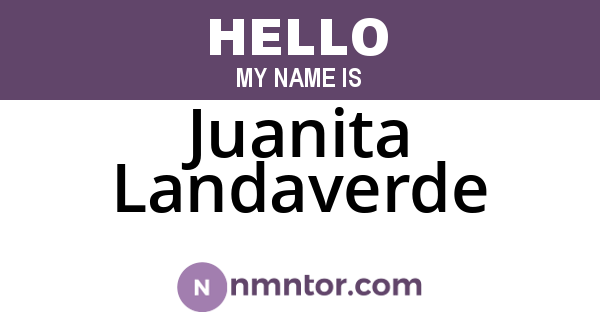 Juanita Landaverde