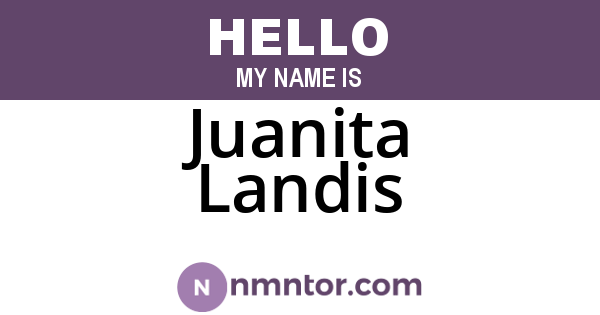 Juanita Landis