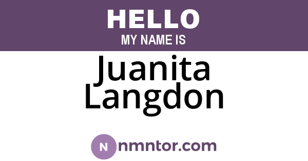Juanita Langdon