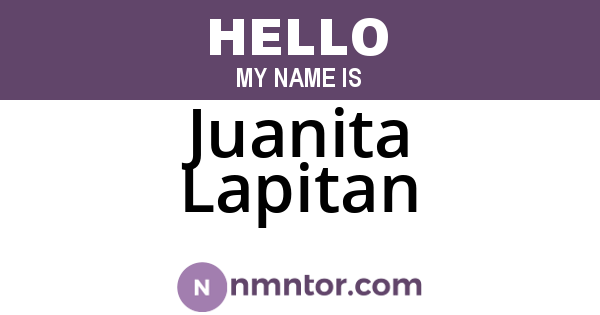 Juanita Lapitan