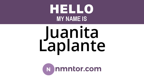 Juanita Laplante