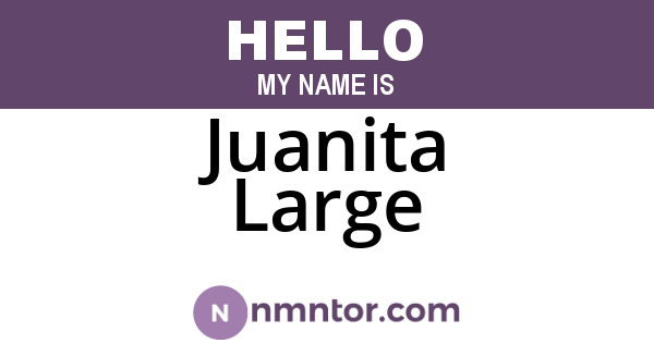 Juanita Large