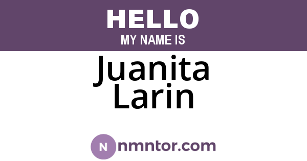 Juanita Larin