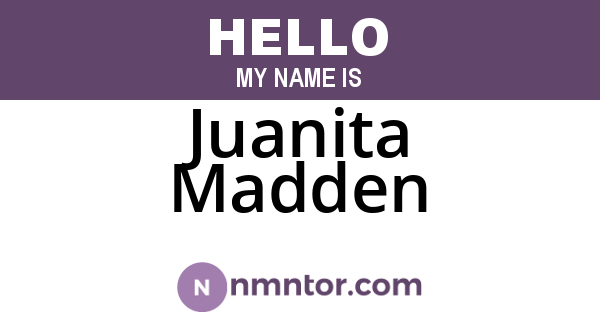 Juanita Madden
