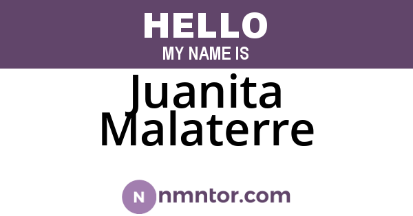 Juanita Malaterre
