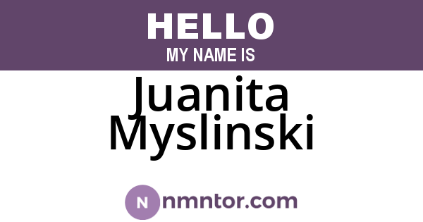 Juanita Myslinski