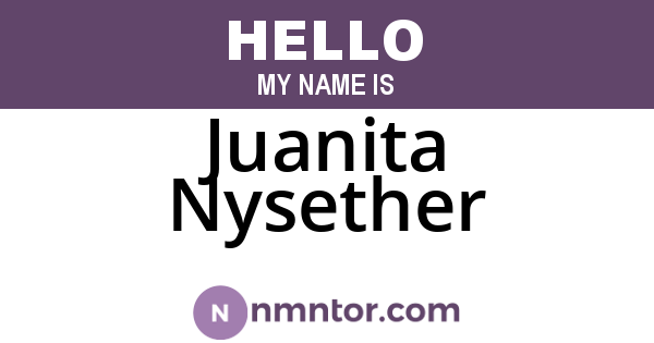 Juanita Nysether