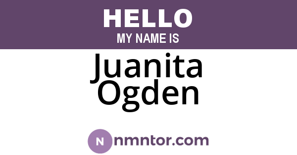 Juanita Ogden