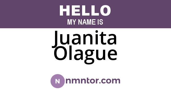 Juanita Olague