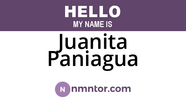 Juanita Paniagua