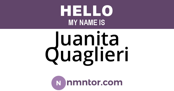 Juanita Quaglieri