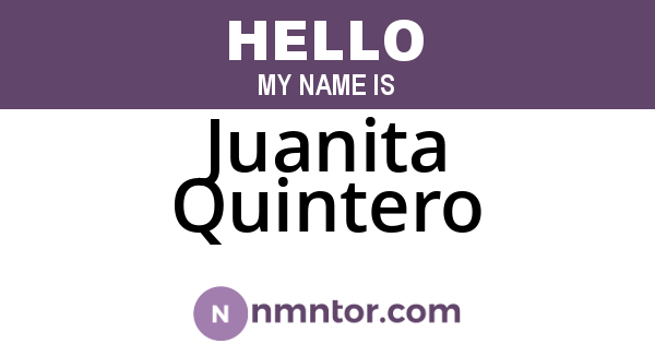 Juanita Quintero