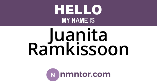 Juanita Ramkissoon