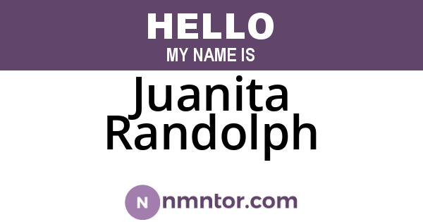 Juanita Randolph