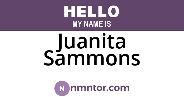 Juanita Sammons