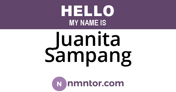 Juanita Sampang