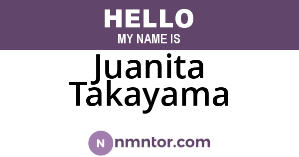 Juanita Takayama